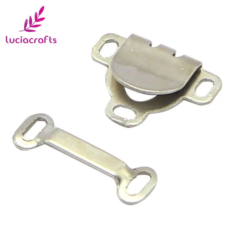 Lucia crafts 10 компл./лот брюки юбка металлический крюк пряжки нить фигурном каблуке штаны Кнопка сделай сам Одежда Крючки Аксессуары для ванной комнаты G1213