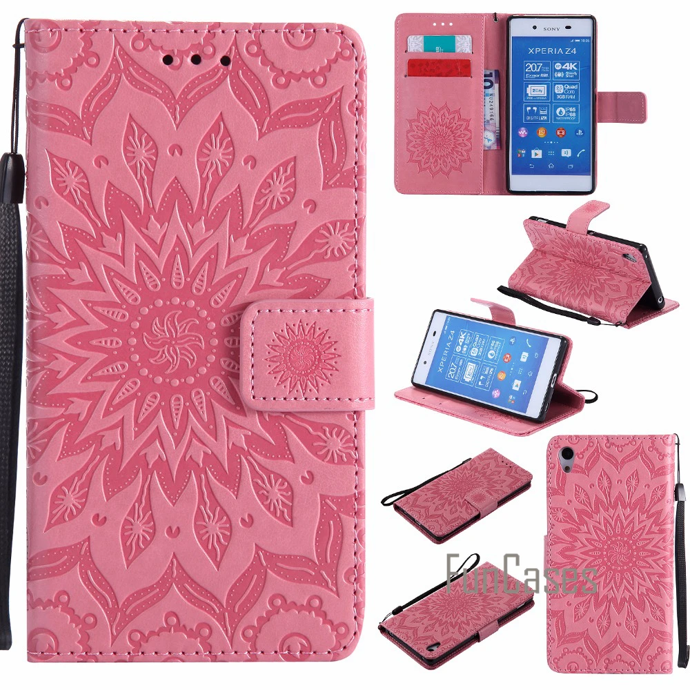 Рельефный чехол с изображением цветов и СПС coque sony Xperia Z4 Z3 плюс Чехол fundas E6533 E6553 5 2