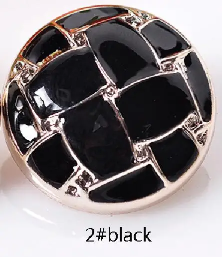 2 black 18 мм/22/25/30 мм пуговицы со стойками ABS проверить белого и черного цвета для модное пальто костюм Подарочная коробка ручной работы DIY с бесплатной доставкой пользу швейная фурнитура - Цвет: 2 black