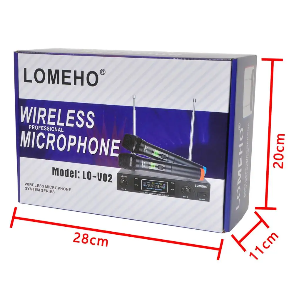 Беспроводная микрофонная система Lomeho LO-V02 RU/BR/US Warehouse |