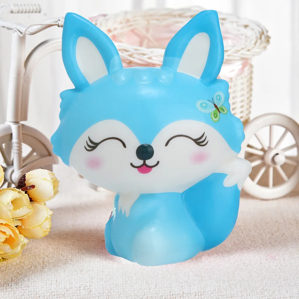 Игрушка для декомпрессии милые и мягкие Kawaii Fox медленно восстанавливающий крем ароматизированные игрушки для снятия стресса подарки Уникальные игрушки