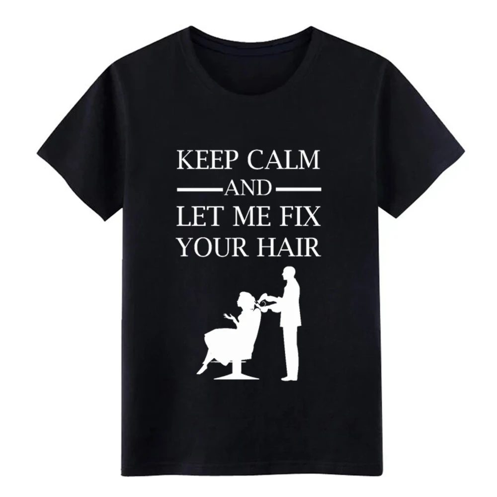 Мужская Стильная Футболка Keep Calm Hair Dresser подарок для парикмахерской 100% хлопок S 3xl