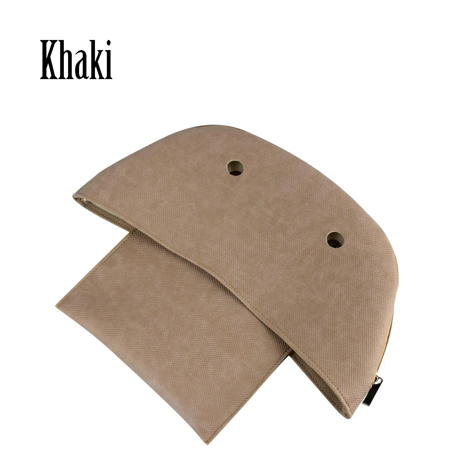 khaki Новинка, Tanqu, из искусственной кожи, усовершенствованная, на молнии, верхняя отделка, уличная, ложная внутренняя подкладка для Obag 50, вставка для O Bag 50, Женская сумочка, аксессуар - Цвет: khaki