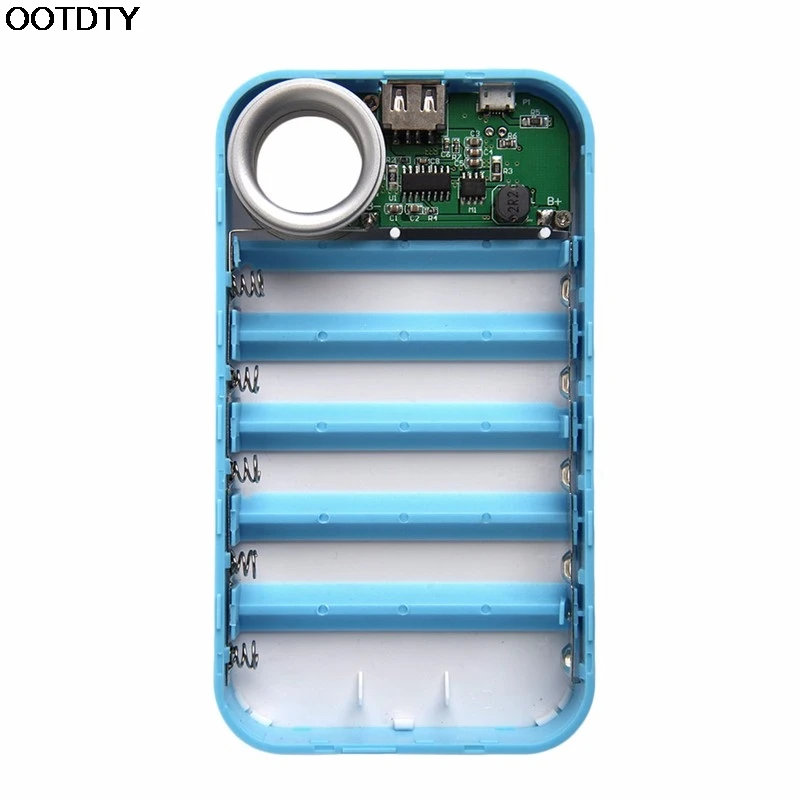 DIY USB портативное зарядное устройство чехол 5*18650 Держатель батареи для телефона
