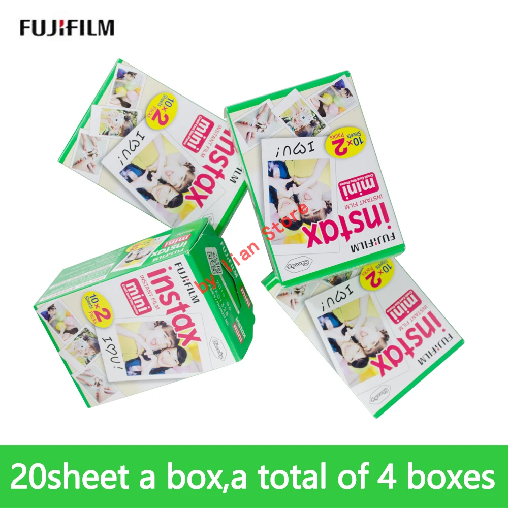 Мини пленка для мгновенной печати Fujifilm Instax Mini 8/9/7s/9/70/25/50s/90 80 листов белая