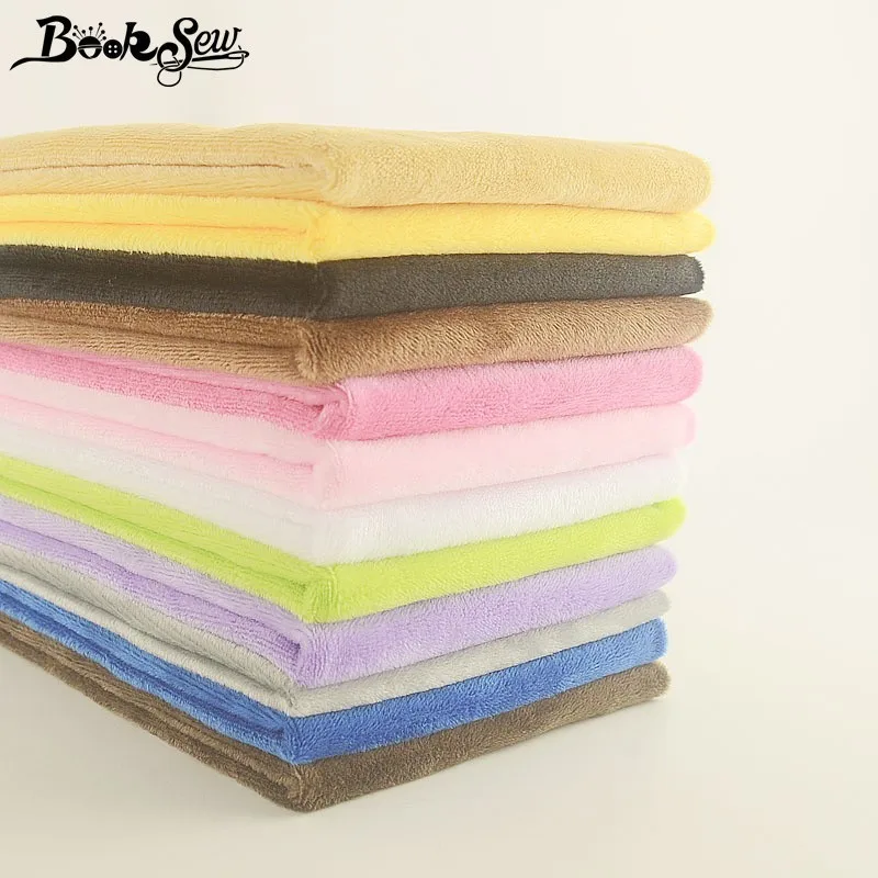 Booksew однотонная хорошая плюшевая ткань мягкая 40x50 см детские игрушки кукла зимняя