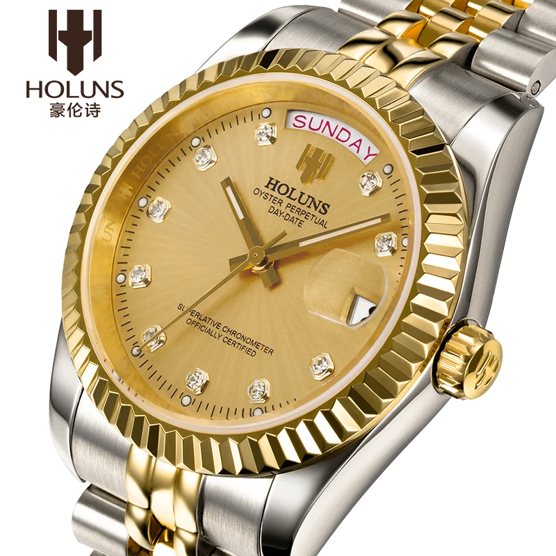 

Top brand men watch classical mens automatic mechanical watches Role watch luminous diamonds calendar male army wristwatches