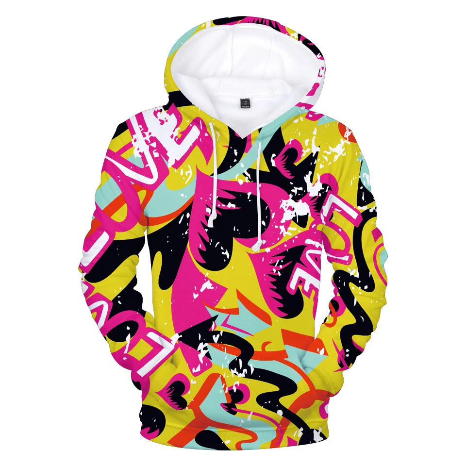 funny Lovers Under The Moon print fashion 3d hoodies Sweatshirt men women Hoodie hoody top casual Long Sleeve 3D Hooded pullover | Мужская
