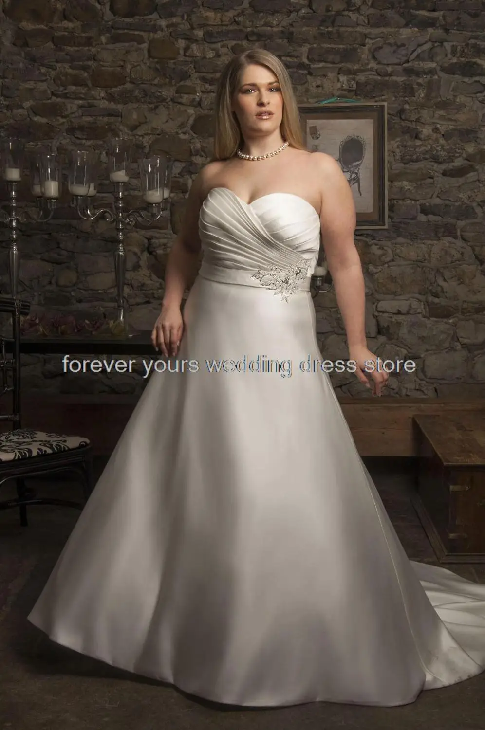 Кристалл пятно свадебные платья casamento империи свадебное платье vestido де novia плюс