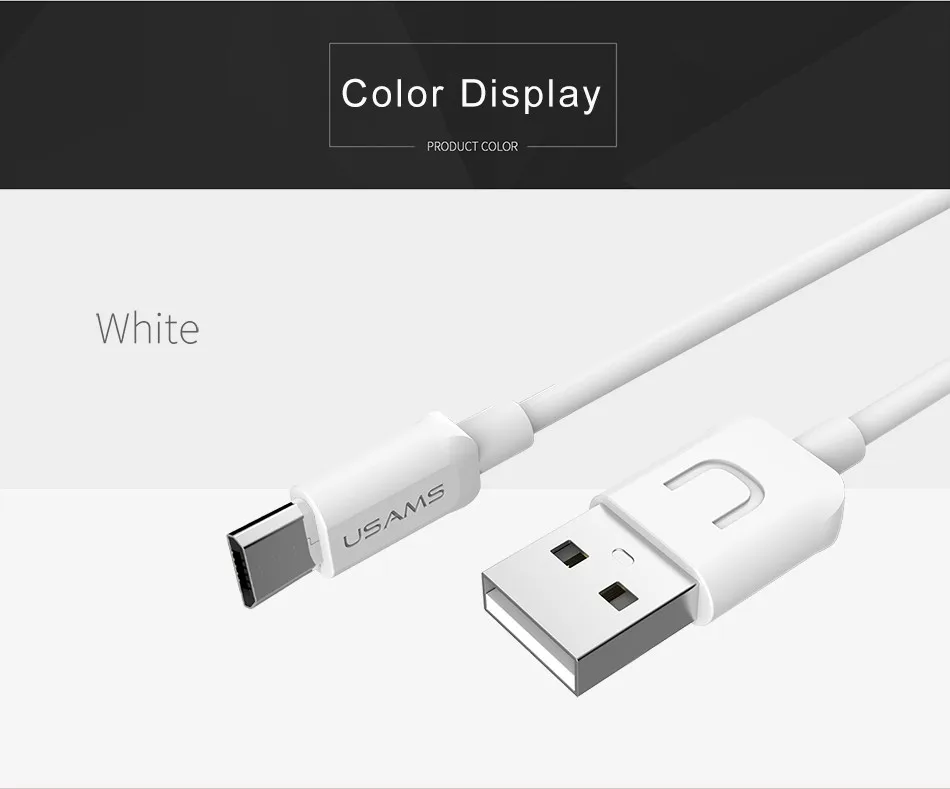 Оригинальные Кабели Micro USB для мобильных телефонов USAMS Usb 2,0 кабель для быстрой зарядки и передачи данных 1 м 0,25 м для планшетов huawei xiaomi