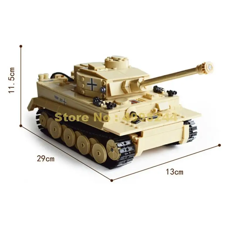 995 шт. века Военная Униформа panzer немецкий Король тигр бак Строительные блоки 1