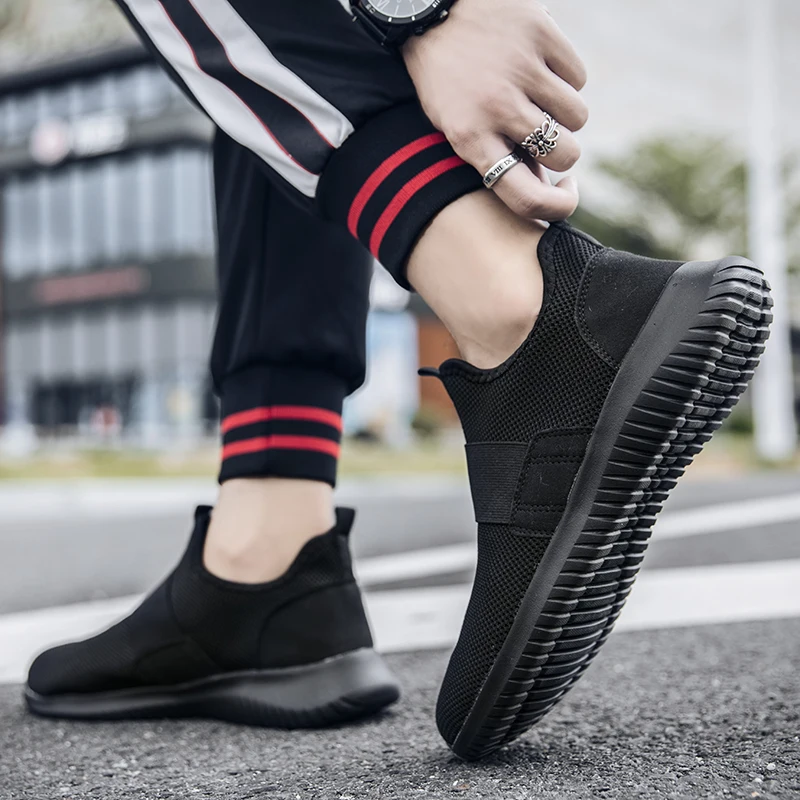 BVNOBET Brand Designer Krasovki Shoes Men Plus Size Casual Non-Leather Running For Slip On Sneakers Sepatu Pria | Обувь
