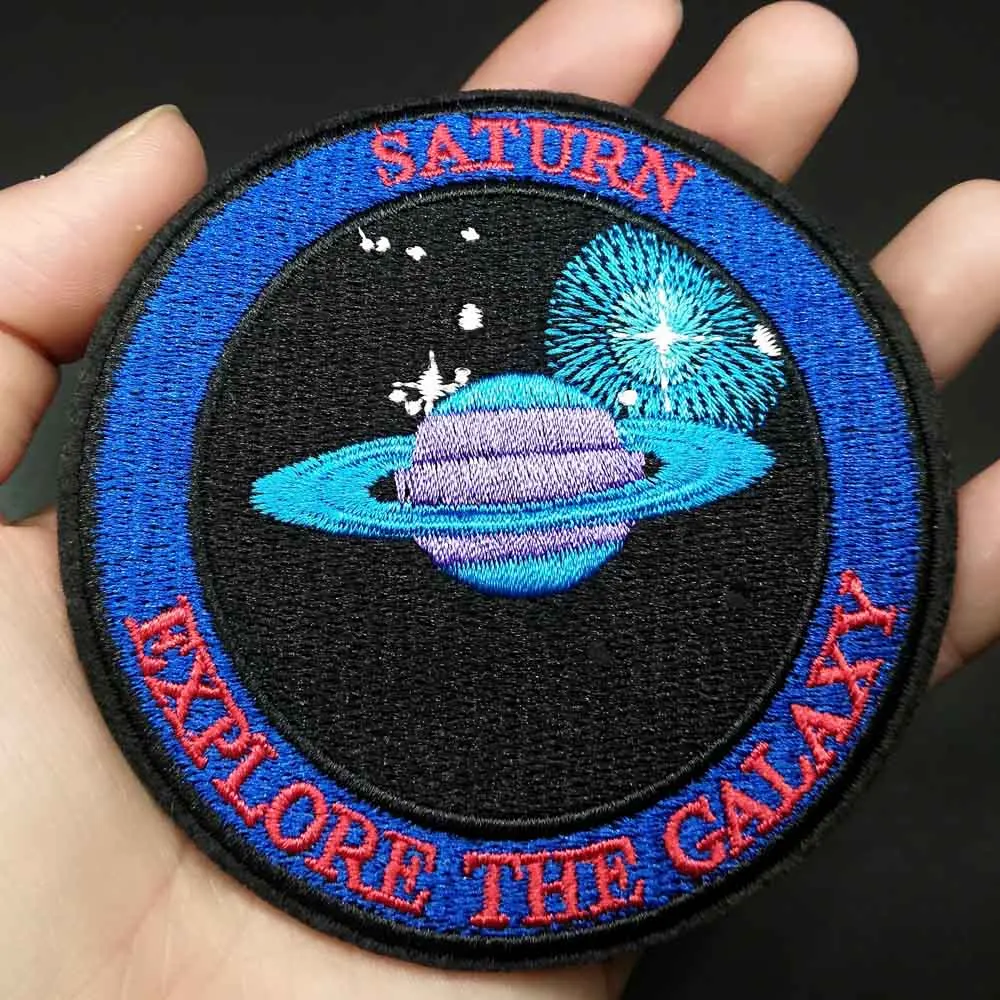 Нашивки для одежды с вышивкой Saturn hubler Space | Дом и сад