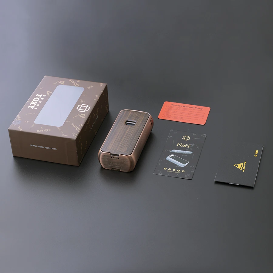 Augvape Druga Foxy медный мод сопротивление чтения автоматически 9,2*5,2 мм OLED цифровой дисплей переключаемый IML панели коробка мод Vape