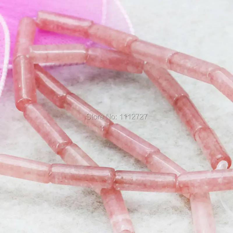 Бусины Из розового стекла с кристаллом бусины для бижутерии из турмалина в форме