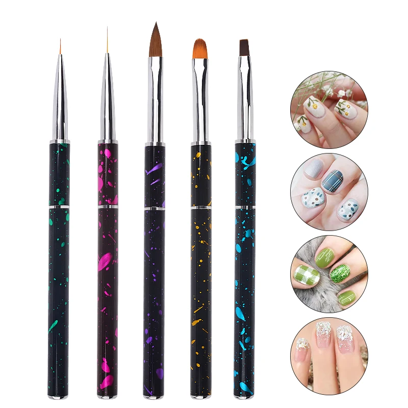 1 шт. в горошек Nail Art Кисти линии рисунок полоску подкладка поли гелевая ручка