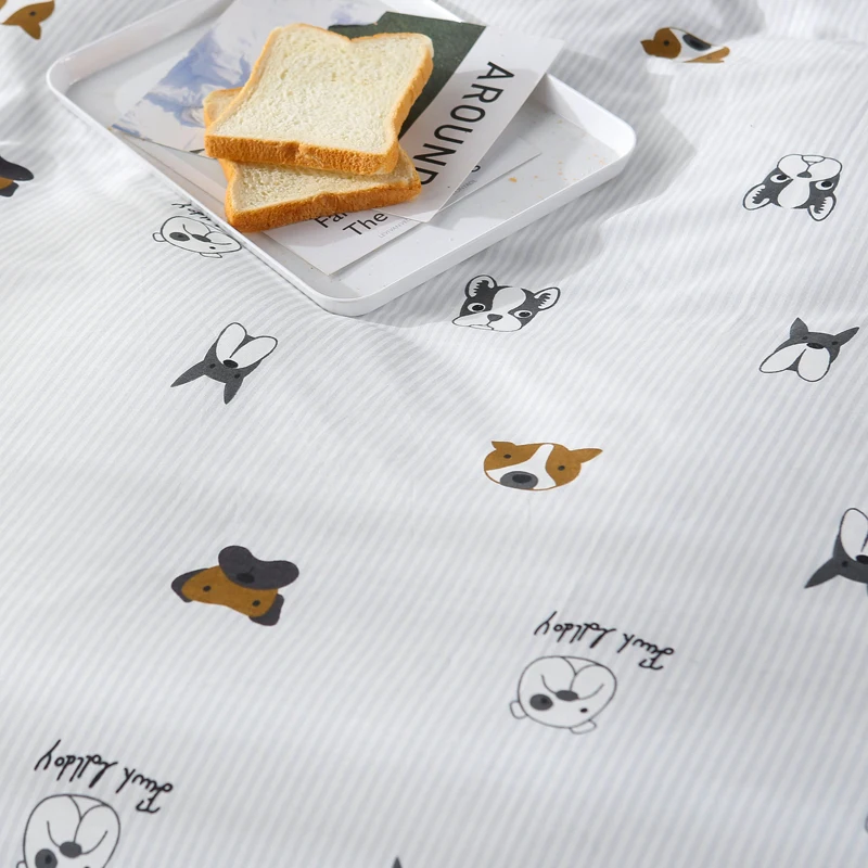 Комплект постельного белья из хлопка с рисунком мультфильма 3/4 шт/комплект