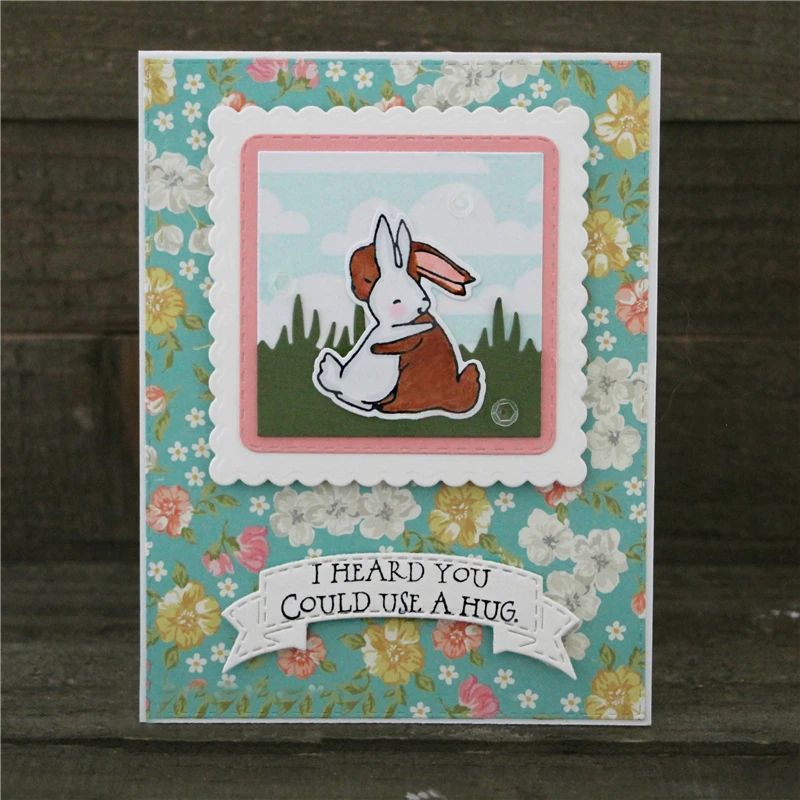 GJCrafts Пасхальный кролик животное металлические режущие штампы и для Scrapbooking
