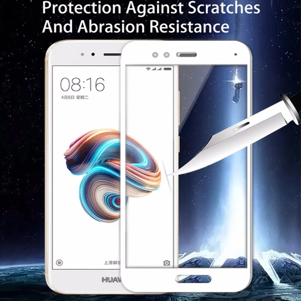 Закаленное стекло для Huawei P10 Lite защита экрана 2.5D HD закаленное против царапин