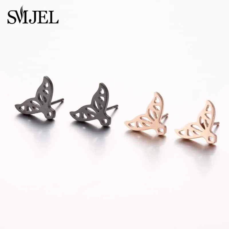 Женские серьги SMJEL из нержавеющей стали серьги-гвоздики для пирсинга Семейная