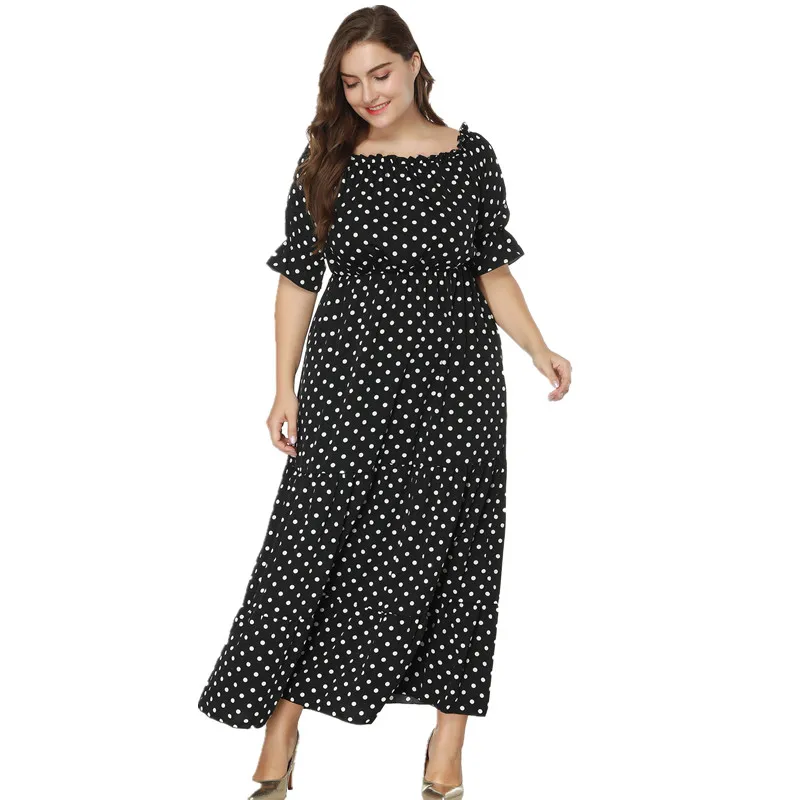 YOGLEX платье большого размера XL-XXXXL 5XL 6XL 2018 Весна Лето с коротким рукавом богемные