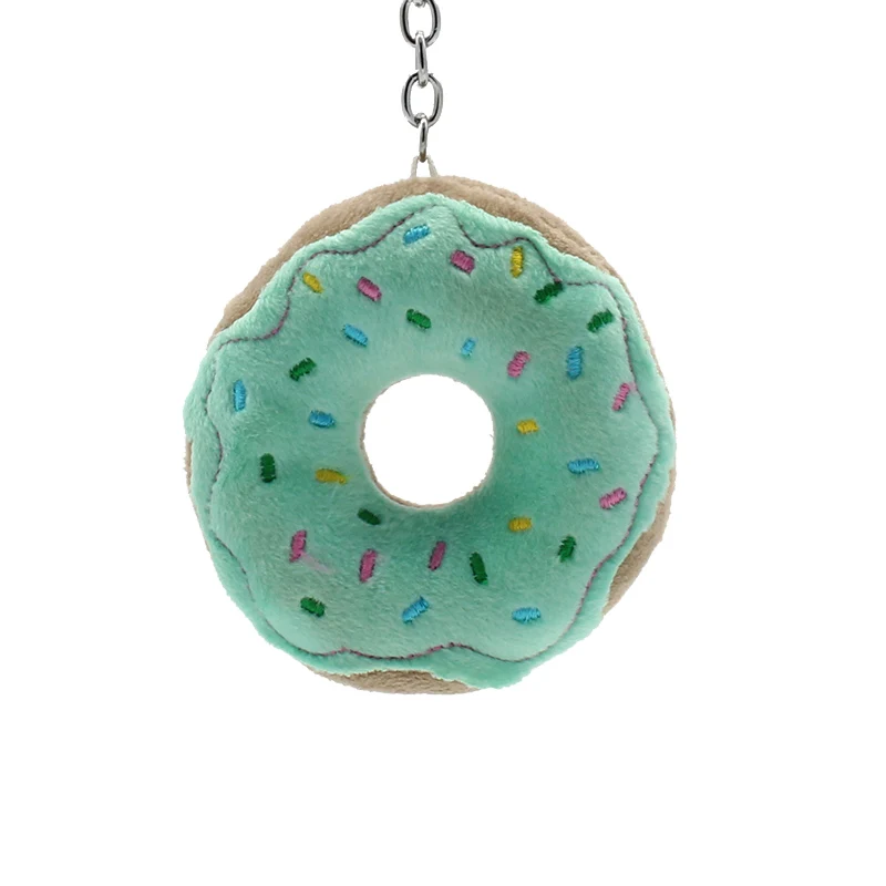 2019 New Arrival mini doughnut bag charm donut key Chain Key rings gift for children girls ghost emoji pendant NL01 | Украшения и