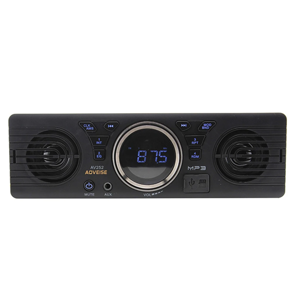 Мультимедийный автомобильный Радио ЖК-дисплей Bluetooth MP3 2 динамик в тире