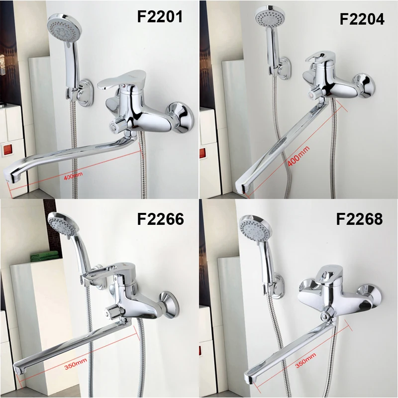 Смеситель для душа Frap 1 комплект кран холодной и горячей ванны хромированная