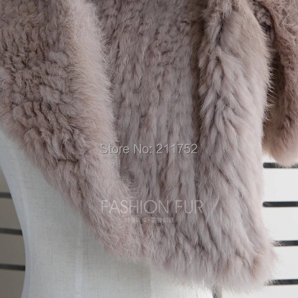 Новое поступление Экспортируемые натуральный мех кролика жилет водопад