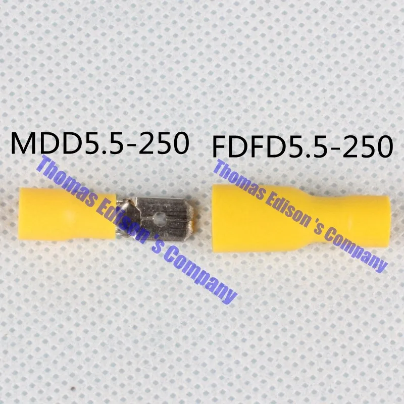 MDD FDFD Женщина мужчина Изолированные Лопаты совместных 100 ШТ. Разъем Обжимной Вывод Разъемы Кабель Провод Разъем MDD+ FDFD FDFD+ MDD
