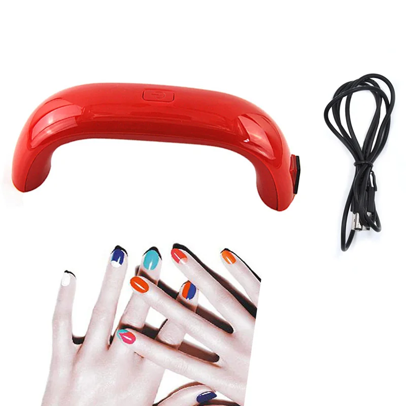 9W Mini USB LED UV Lamp For Nails Dryer Curing Led Rainbow Nail Gel Polish Manicure Tools | Красота и здоровье