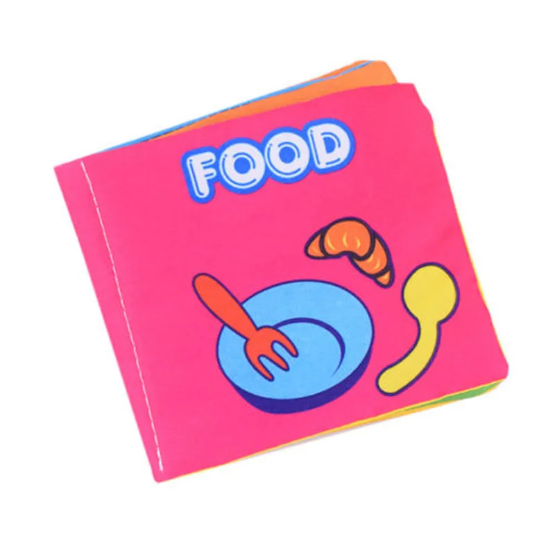 Kid Baby Intelligence Development Cloth Book Bedding Reading Cognize Book Educational Toy 10*9CM