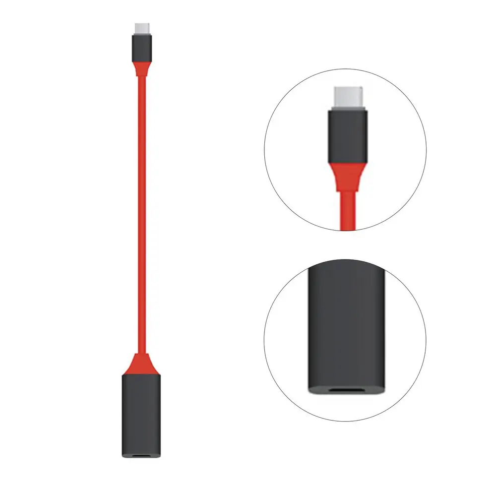 2pcRed 0.15M Type C to Video Audio Image Transmit Cables Converter Support 4K 60Hz HD Signal For Laptop Notebook Plug and Player |