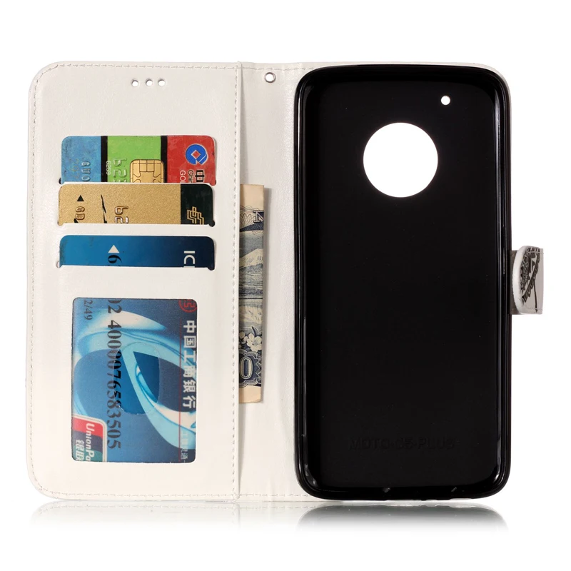 Varnish 3D Relief Flip Leather Wallet Phone Silicone Soft Case Cover Shell Coque Fundas Stand for Motorola C Plus G5 | Мобильные