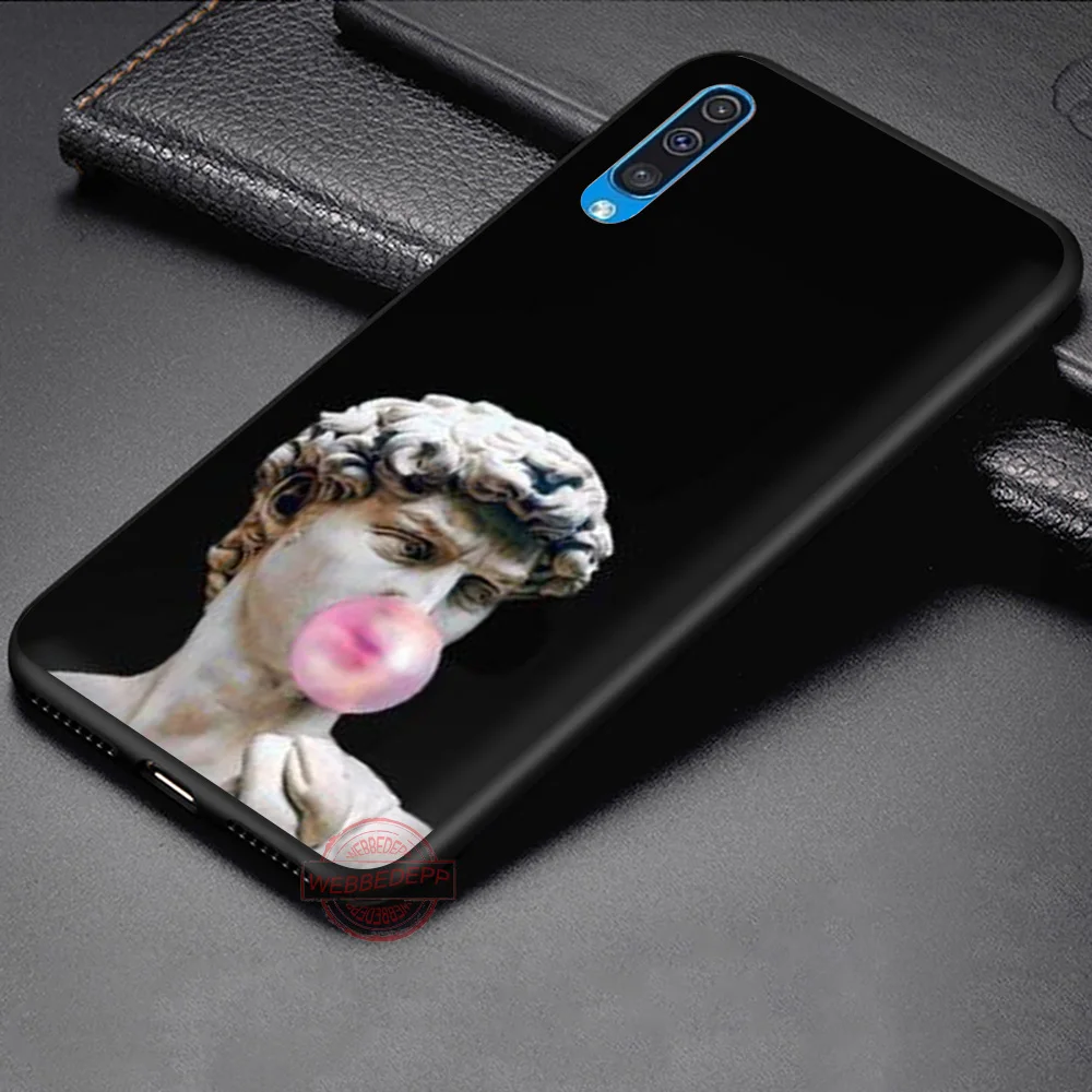 WEBBEDEPP Мона Лиза искусство Дэвид линии Мягкий чехол для Samsung A3 детей 5 6 7 8 9 J6 A10 A20 A30