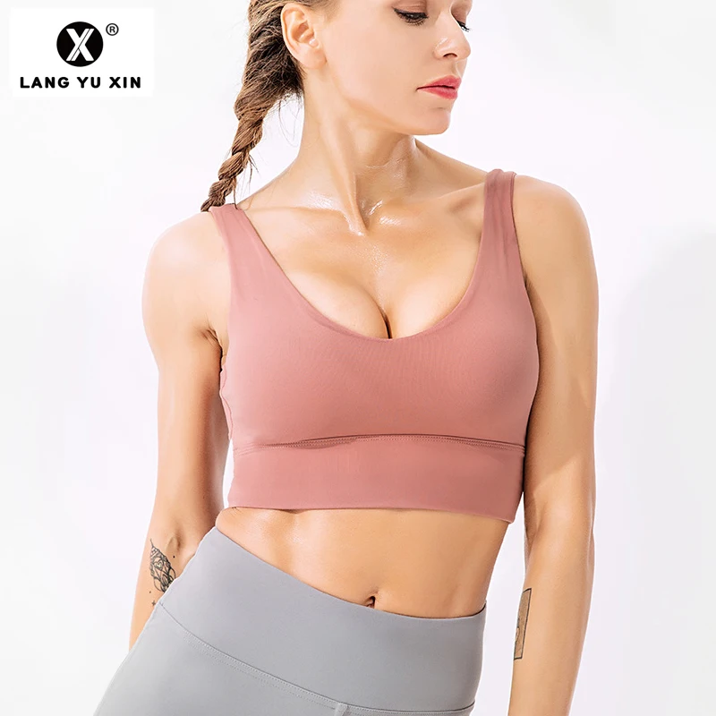 Женские спортивные бюстгальтеры для тренировок и фитнеса свободная одежда