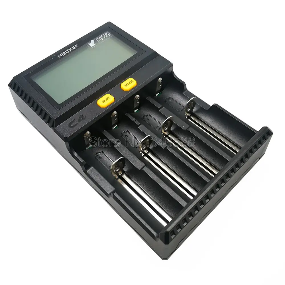 C4 зарядное устройство Miboxer для 10340 10440 AA AAA 14500 18650 26650 зарядное устройство Универсальное зарядное устройство 4 канала