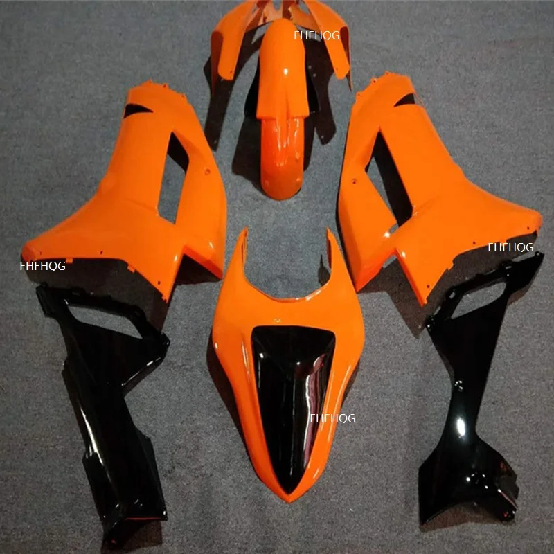 Комплект обтекателей для KAWASAKI Ninja ZX6R 07 08 ZX 6R 2007 2008 ABS пластиковые черные Обтекатели