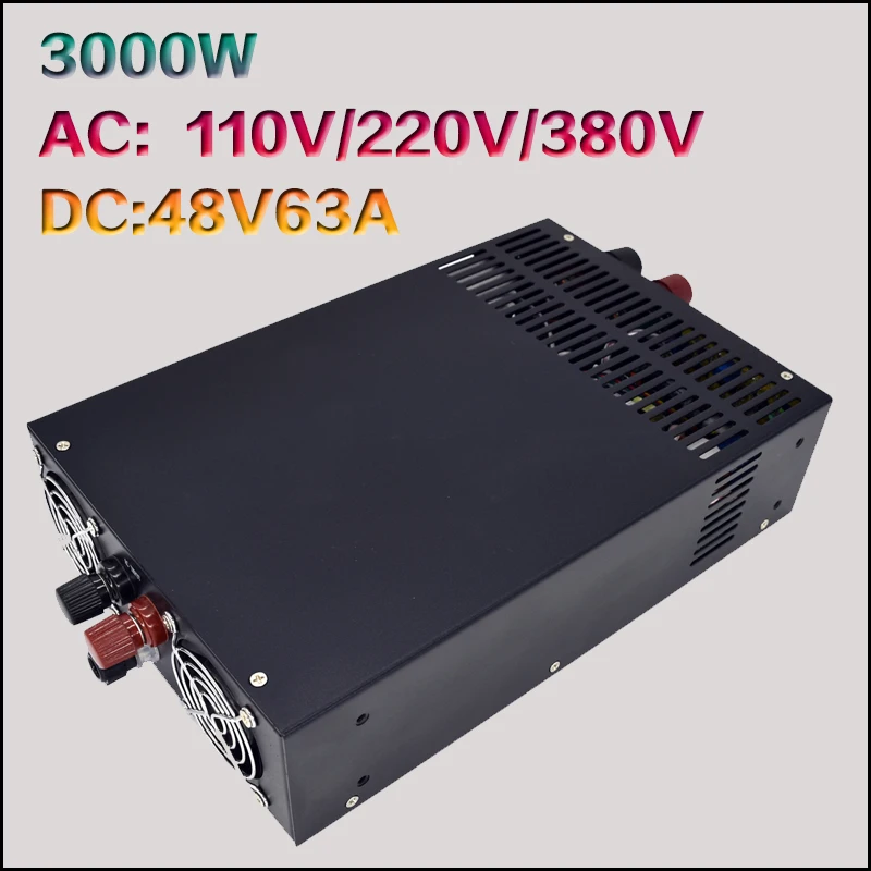 S 3000 48V Регулируемое напряжение источника питания высокой мощности Вт