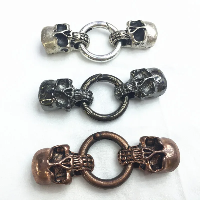 Винтажный шнур из цинкового сплава с изображением черепа и кожи Ювелирная