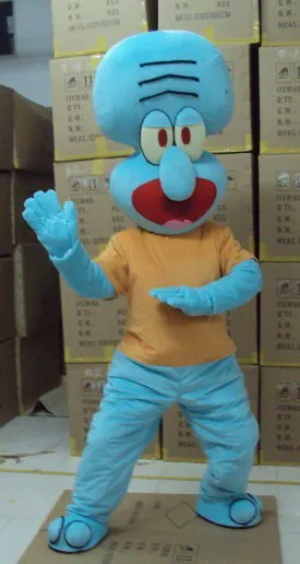 Squidward Tentacles Octopus Devilfish Octopi Mascot Costume | Тематическая одежда и униформа