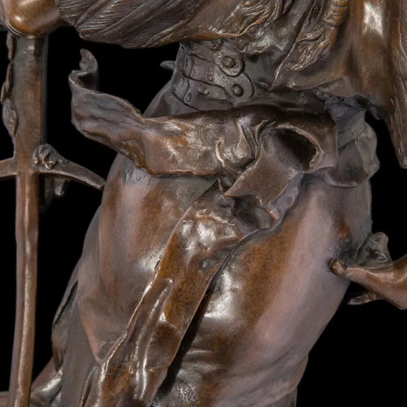

Goddess Of Victory Angel Warrior Soldier Figures Sculpture Creative Bronze Craftwork Desktop Decoration Office R68