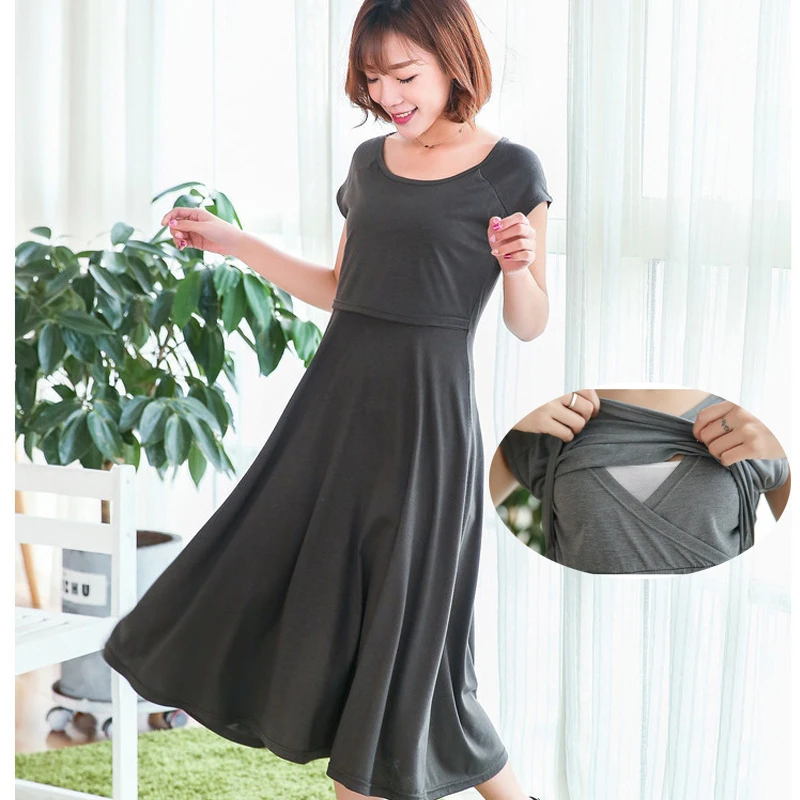 Для беременных женская одежда платье для кормящих Грудное вскармливание