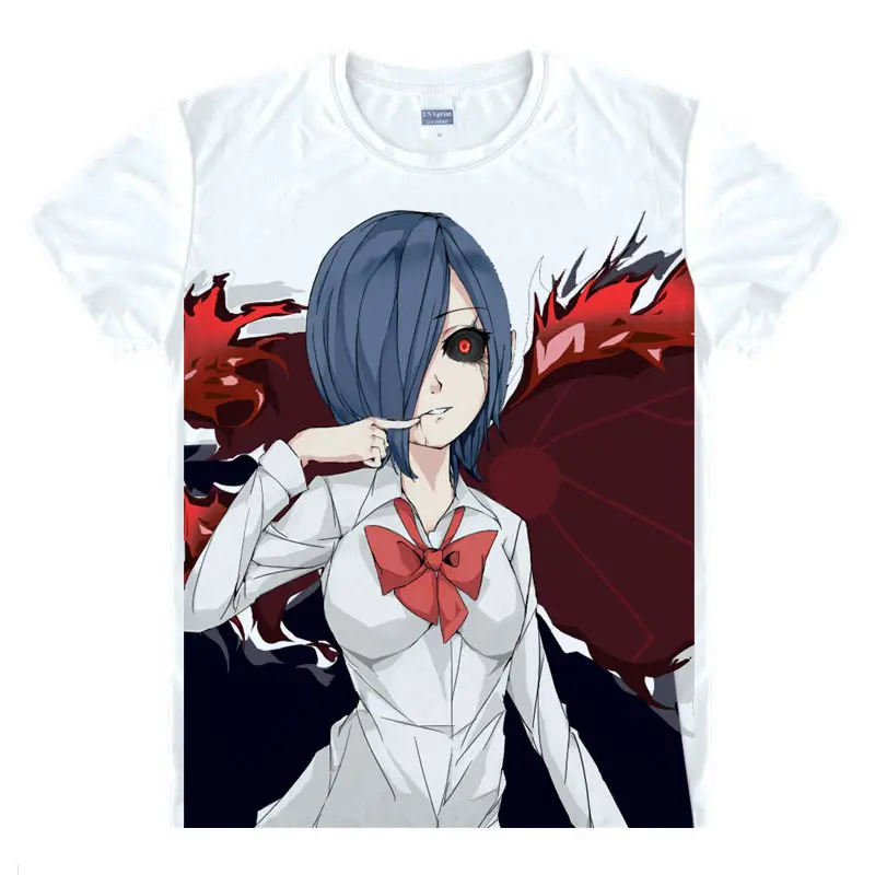 Токийский Гуль Футболка Кен рубашка канеки Милая женская футболка s аниме одежда