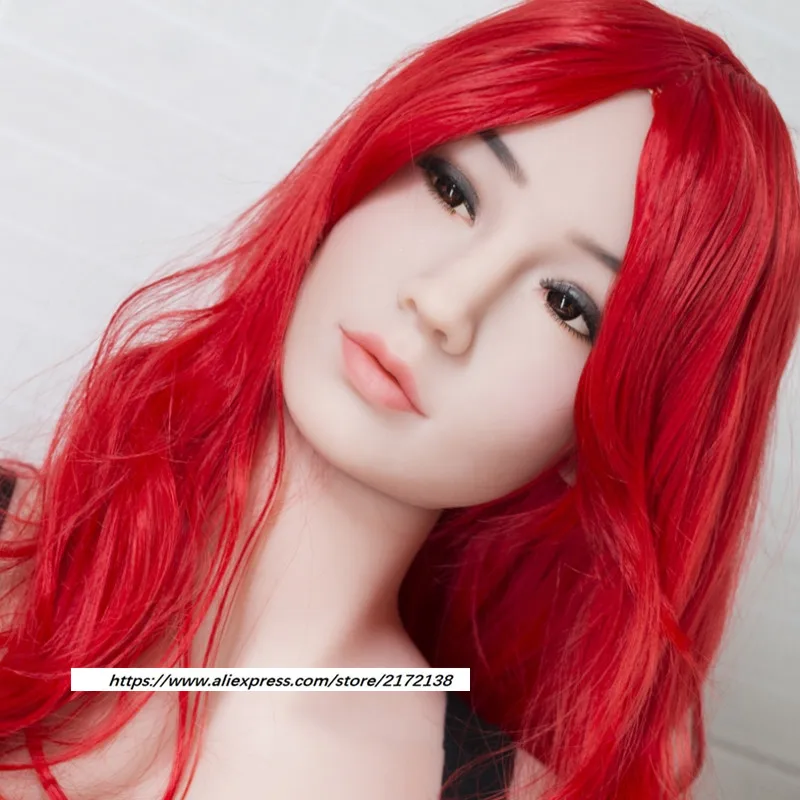 Новая Кукольная голова WMDOLL с красным париком для интима кукла мужчин 150 170