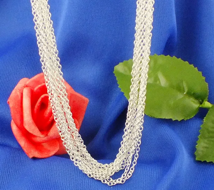 SHUANGR оптовая продажа 5 шт./лот серебряные цепочки Модные Цепочки Ювелирные