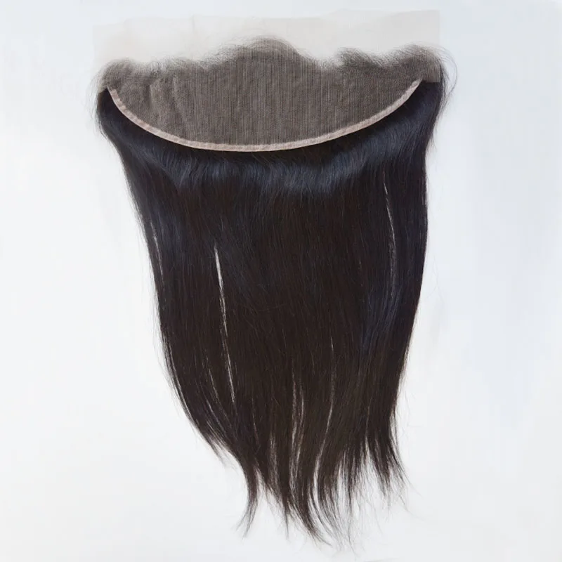 7А Перуанский прямо Кружева Фронтальная Закрытие С Волосами Младенца Отбеленные