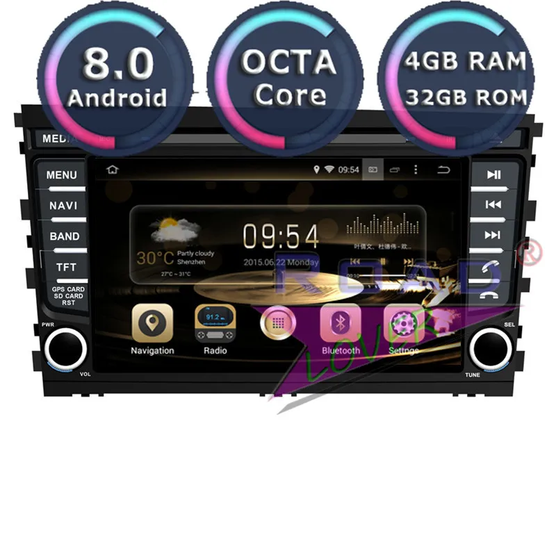 Roadlover Android 8 0 автомобильный ПК Мультимедийный dvd плеер видео для Hyundai Mistra 2013 Стерео