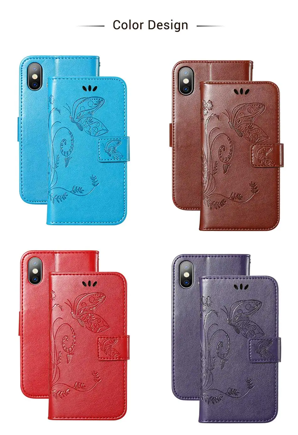 Кожаный чехол KISS с тиснением в виде бабочки для Nokia 8, 7,1, 3,1, 5,1, 6,1 Plus, X3, X5, X6, откидной Чехол-кошелек с узором, чехол для телефона в деловом стиле