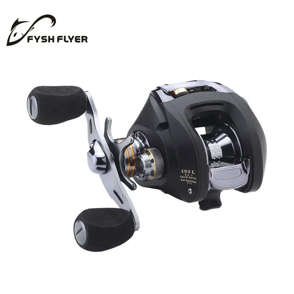 Приманка Reel Black Hawk 103R/L ЧПУ Аль Катушки/Нержавеющая Сталь Высокого Качества 7 + 1 BB
